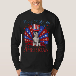 Chihuahua Proud To Be An American Usa Flag 4th Of T-Shirt