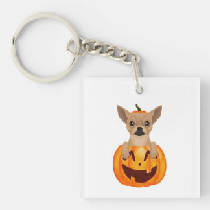 Chihuahua Pumpkin    Keychain
