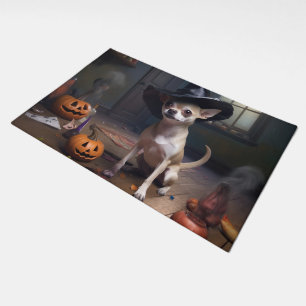 Chihuahua Pumpkins Halloween Scary Doormat