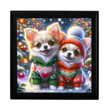 "Chihuahua Puppies’ Christmas Joy" Keepsake