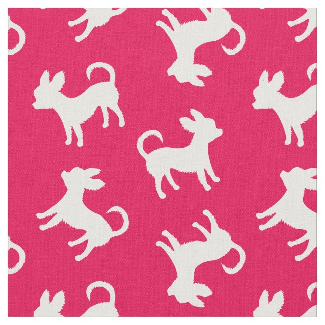 Chihuahua Puppies Custom Color Fabric (Close Up)