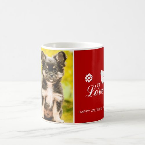 Chihuahua Puppy Dog Happy Valentines Coffee Mug