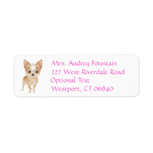 Chihuahua Puppy Dog Return Address Name Label