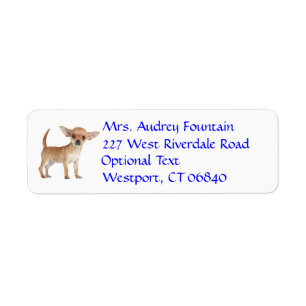 Chihuahua Puppy Dog Return Address Name Label
