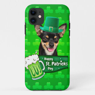Chihuahua Puppy Dog St. Patrick's Day Green Clover iPhone 11 Case