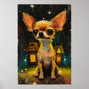 Chihuahua Puppy in a Cozy Home Poster