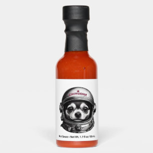 Chihuahua,Retro Soviet Space Dog traveler Hot Sauces