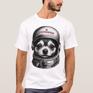 Chihuahua,Retro Soviet Space Dog  traveler  T-Shirt