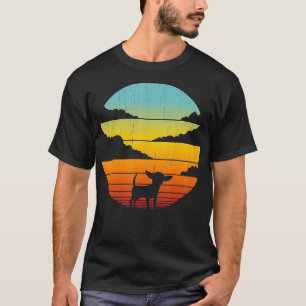Chihuahua Retro Vintage 60s 70s Sunset Dog Lovers T-Shirt