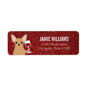 Chihuahua Return Address Labels