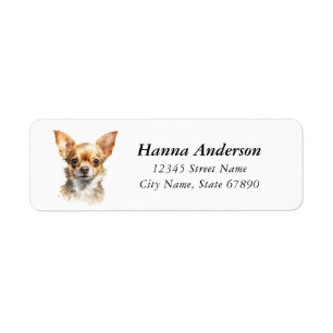 Chihuahua Return Address Labels