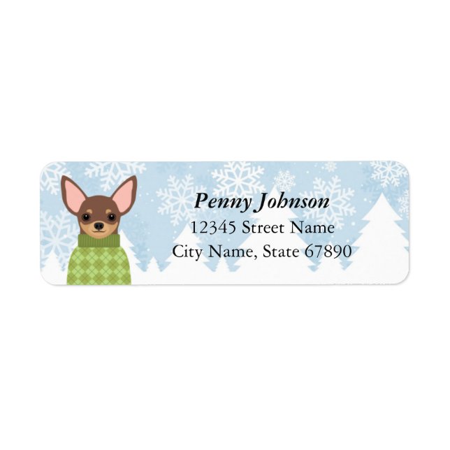 Chihuahua Return Address Labels (Front)