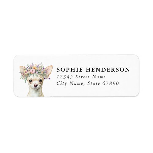 Chihuahua Return Address Labels