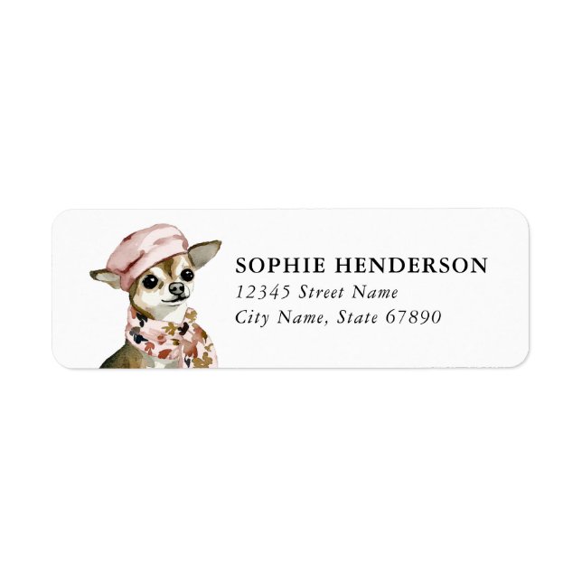 Chihuahua Return Address Labels (Front)