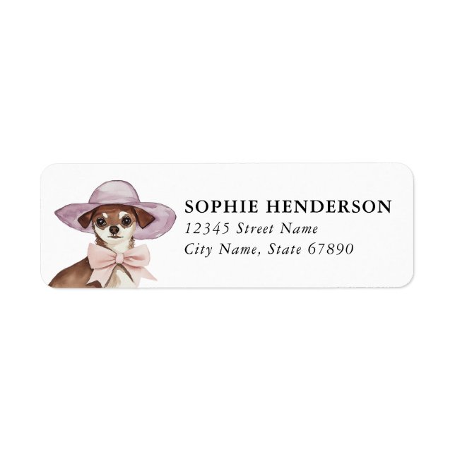 Chihuahua Return Address Labels (Front)