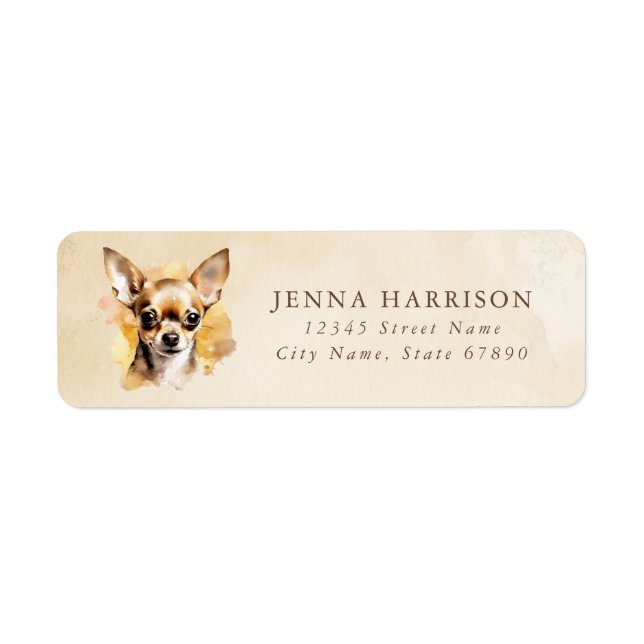 Chihuahua Return Address Labels (Front)