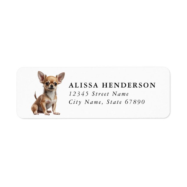 Chihuahua Return Address Labels (Front)