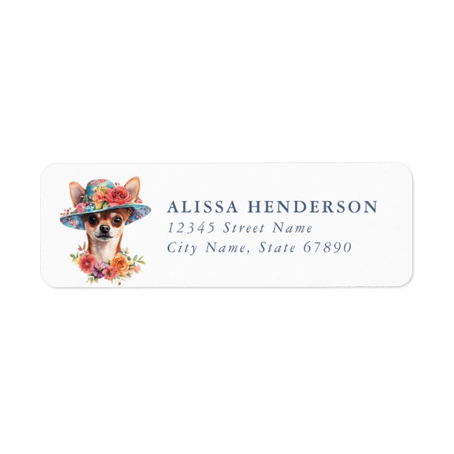 Chihuahua Return Address Labels (Front)