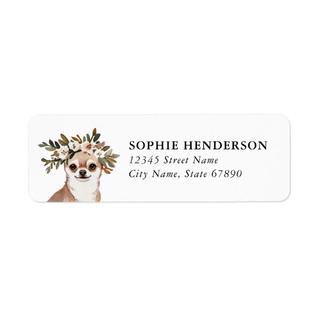 Chihuahua Return Address Labels (Front)