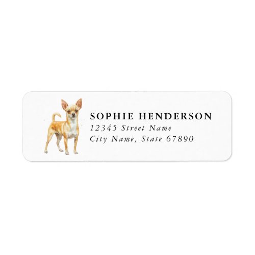 Chihuahua Return Address Labels