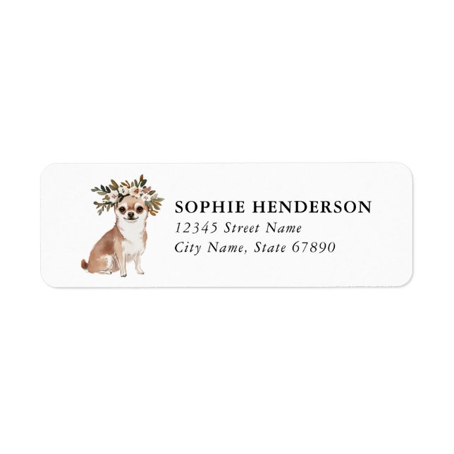 Chihuahua Return Address Labels (Front)