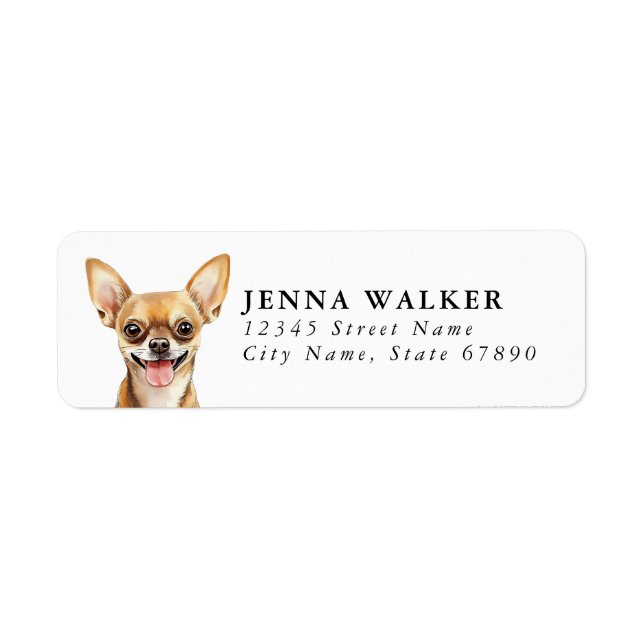 Chihuahua Return Address Labels (Front)
