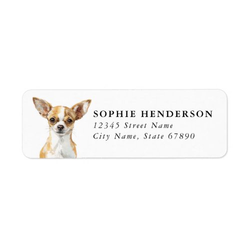 Chihuahua Return Address Labels