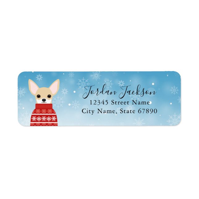 Chihuahua Return Address Labels (Front)