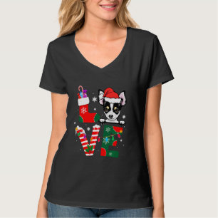 Chihuahua Santa Claus Christmas Dogs Pajamas T-Shirt