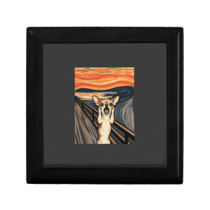 Chihuahua Scream Expressionist Dog Art_1 Gift Box