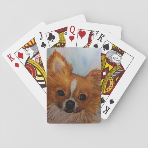 CHIHUAHUA SHIH TZU MIX PLAYING CARDS