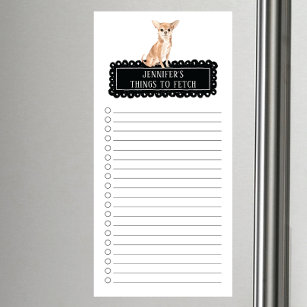 Chihuahua Shopping List Magnetic Notepad