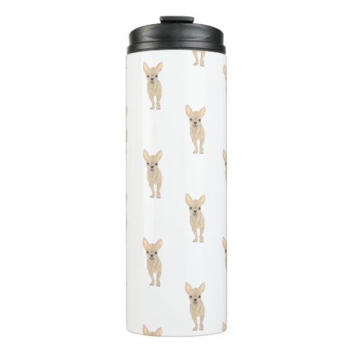 Chihuahua Short Haired Fawn Tan Thermal Tumbler