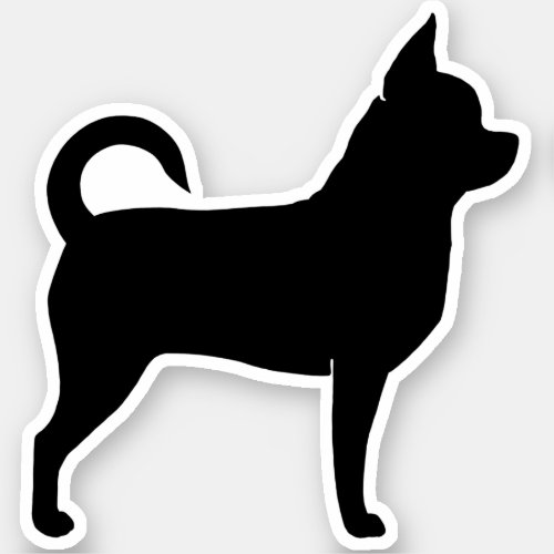 Chihuahua Silhouette Cute Dog Chi Vinyl Sticker