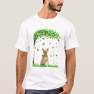 Chihuahua St Patricks Day Lover Irish Shamrock Dog T-Shirt