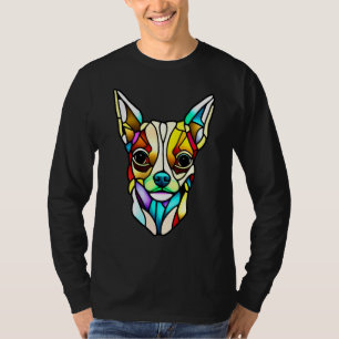 Chihuahua - Stained Glass Pop Art_3 T-Shirt
