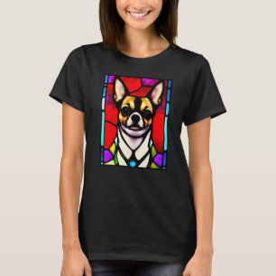 Chihuahua - Stained Glass Pop Art Premium_2 T-Shirt
