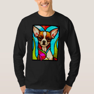 Chihuahua - Stained Glass Pop Art Premium_3 T-Shirt