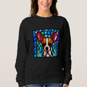 Chihuahua - Stained Glass Pop Art Premium_8 Sweatshirt