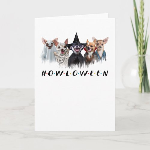 chihuahua t_shirt chihuahua custom halloween card