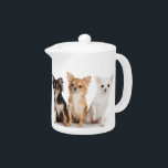 Chihuahua Teapot<br><div class="desc">This Chihuahua teapot is a great gift for any Chihuahua lover. Combine it with our matching tray, mugs and coasters for a complete Tea Set. We even have matching napkins and placmats for one amazing tea party!</div>