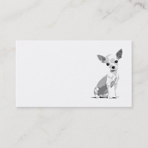 Customizable Chihuahua template business card