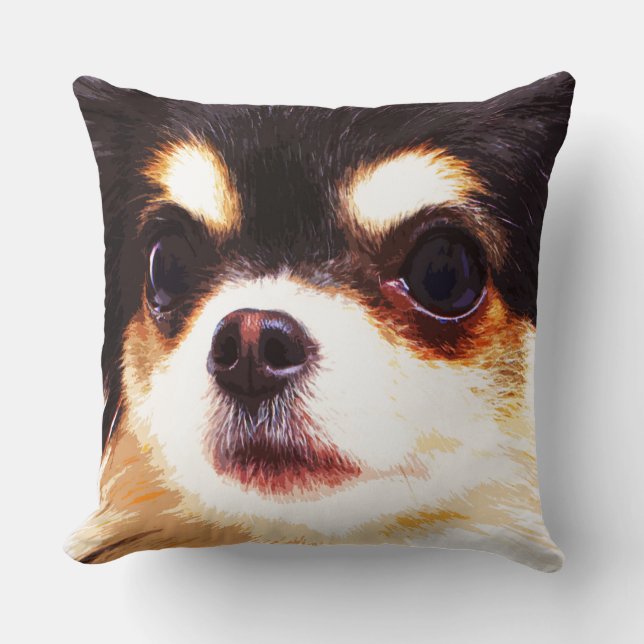 chihuahua throw pillow (Front)