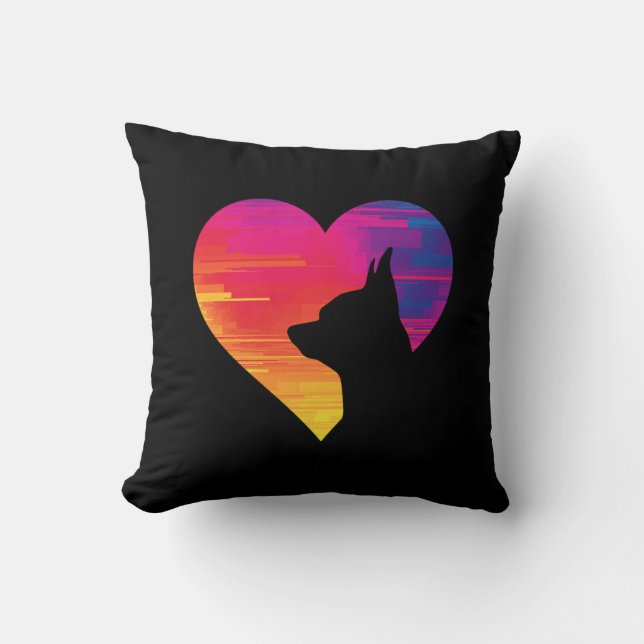 Chihuahua      throw pillow (Front)