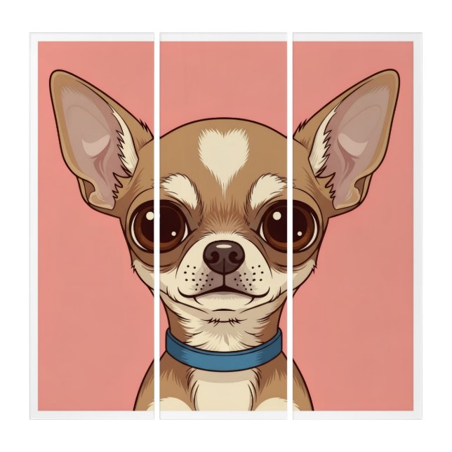 Chihuahua Tiny Triptych (Front)