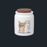 Chihuahua Treat Jar<br><div class="desc">This Chihuahua Treat Jar can hold goodies for your Chihuahua,  or your favorite Chihuahua Mom!</div>