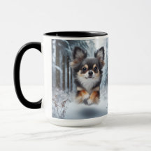 Chihuahua Tri Color Christmas Coffee Mug
