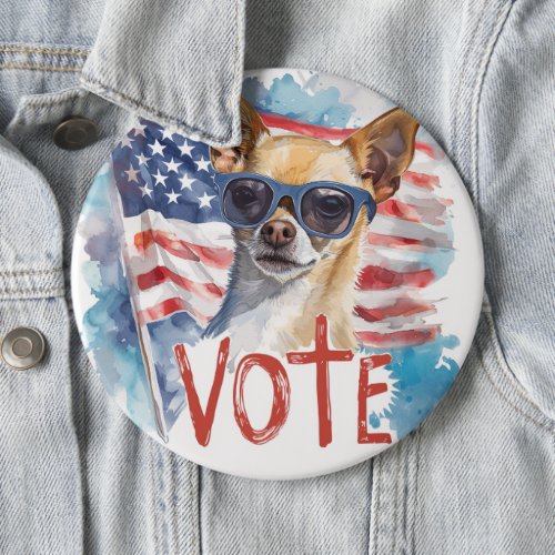 Chihuahua US Elections Vote for Paws_itive Change Button