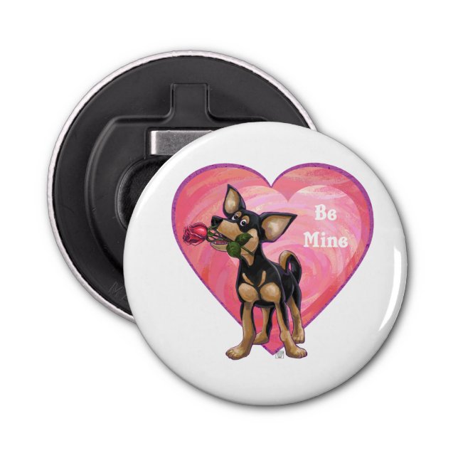 Chihuahua Valentine's Day Bottle Opener (Front)