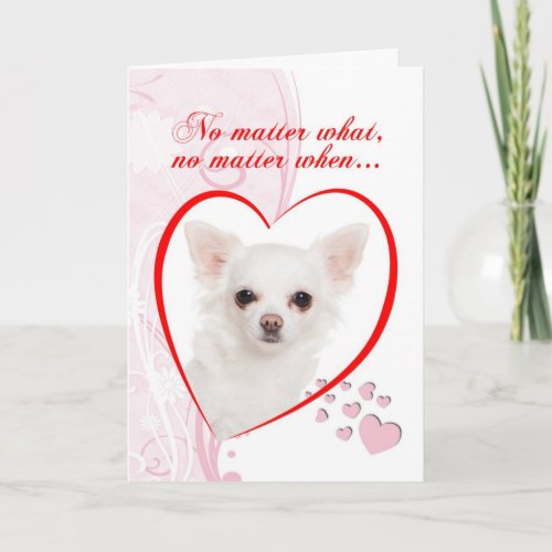 Chihuahua Valentines Day Card